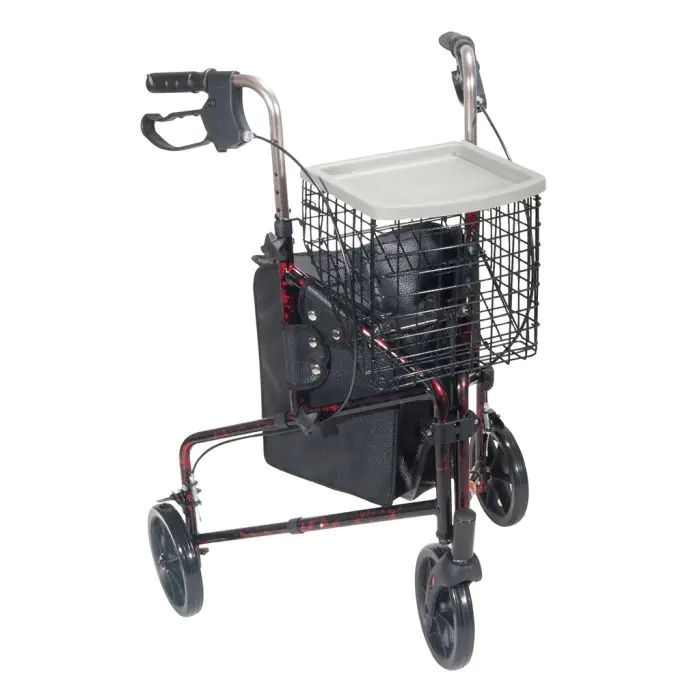 Deluxe 3-Wheel Aluminum Rollator | 10289 | Drive Medical