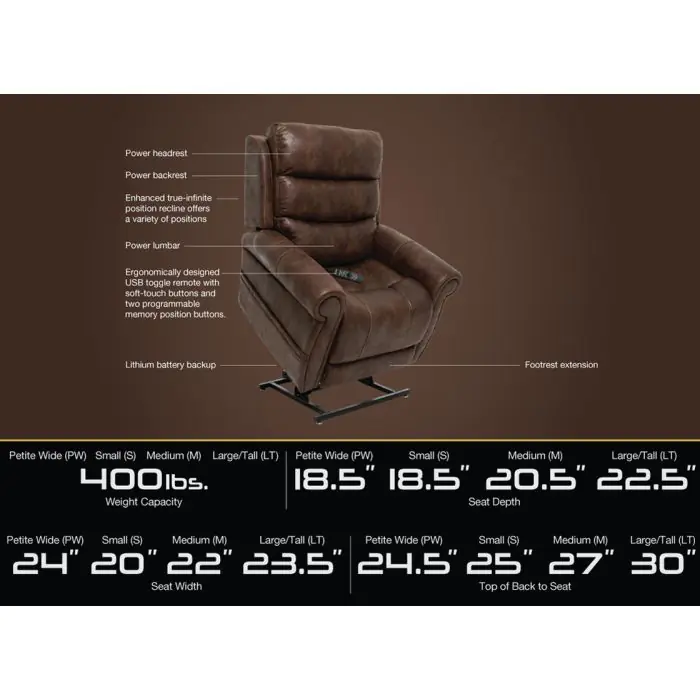 Pride Tranquil 2 | PLR-935M | VivaLift! | Lift Chairs