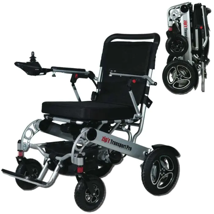 Zip'r Transport Pro | Folding Electric Wheelchair | ScooterDirect.com