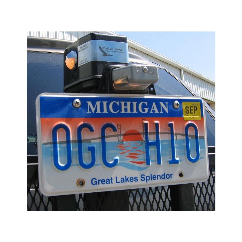 Wheelchair Carrier License Plate Kit
