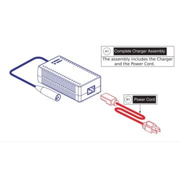 42 Volt 4 Amp Lithium 4-Pin Battery Charger for the Baja Bandit