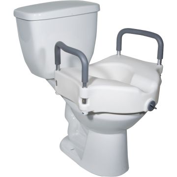 2 in 1 Locking Elevated Toilet Seat